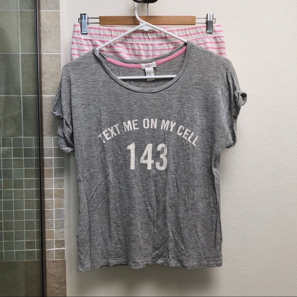“143” Forever 21 Pajama set